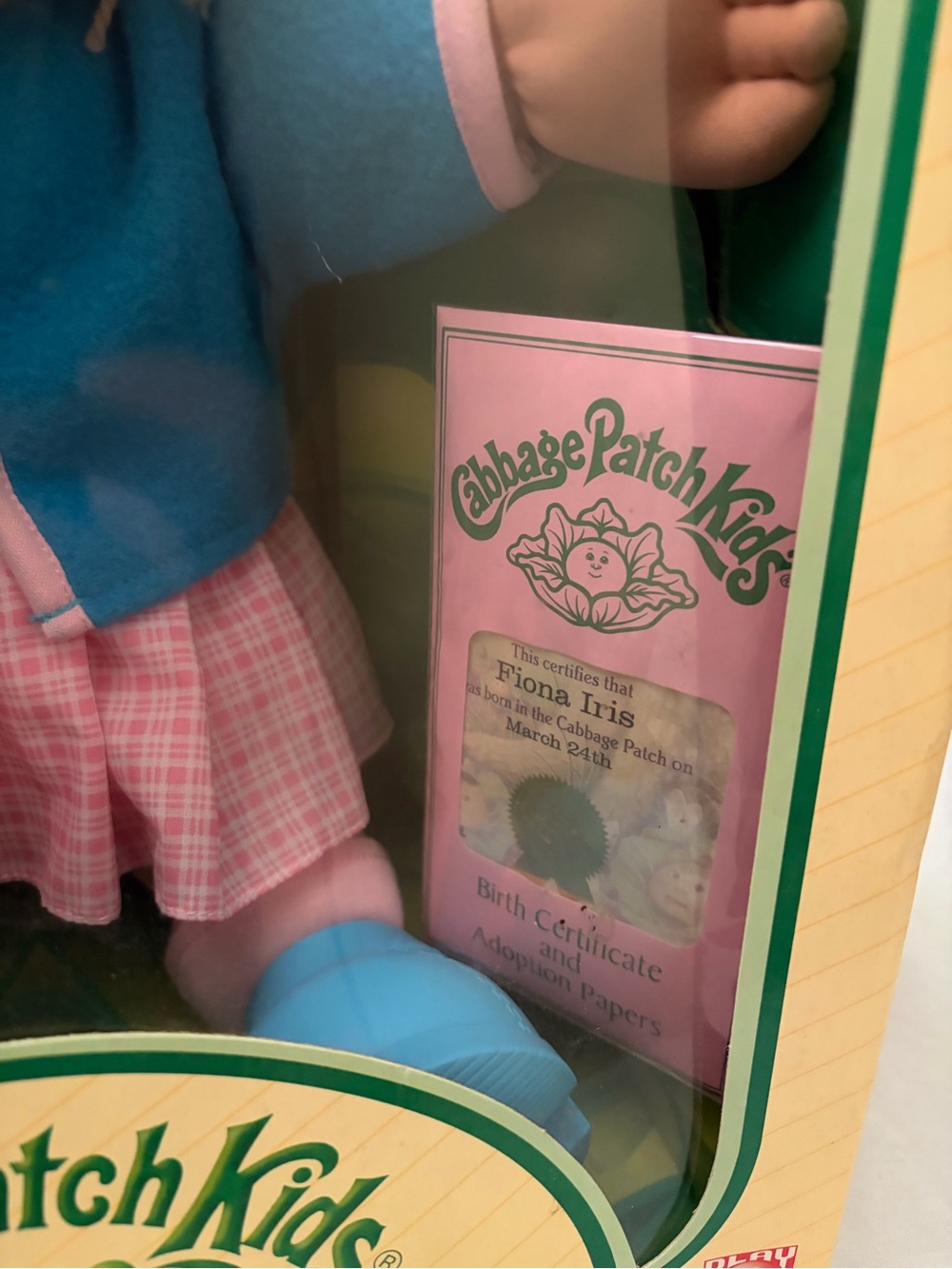 2004 Cabbage Patch Kids Fiona Iris Doll Play Along #10100 NIB Birth Certificate - Picture 2 of 12